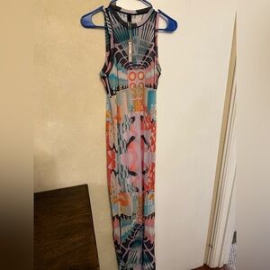 RARE NWT skims summer mesh high neck long dress